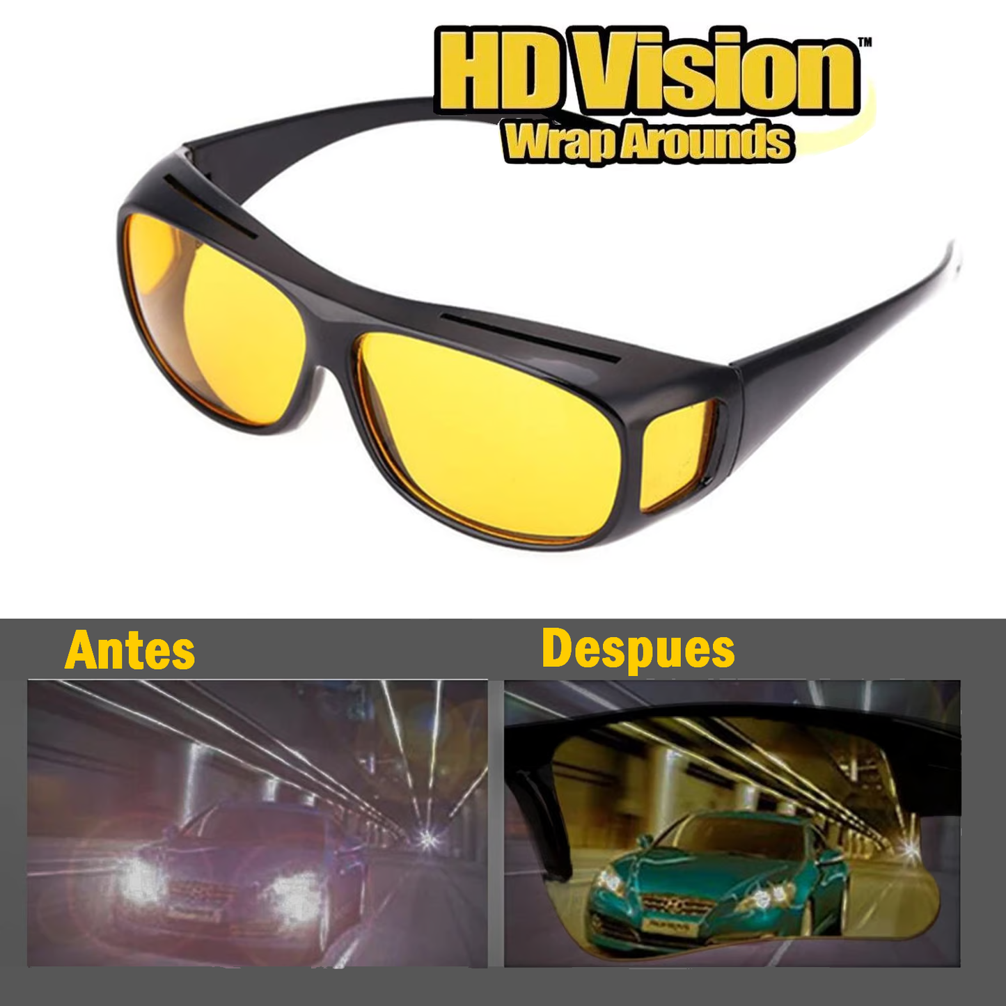 Pack 2 Gafas de Conducción de Alta Definición HD Vision